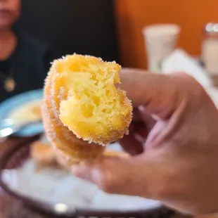 Inside the churro