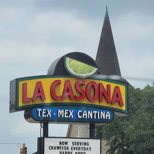 La Casona has crawfish when in season.