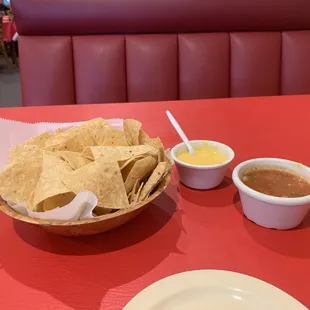 Free chips salsa and queso