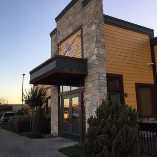 Outside of the restaurant