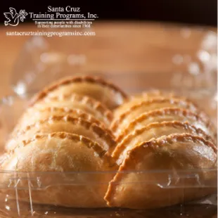 Yummy empanadas or turnovers in a to go box