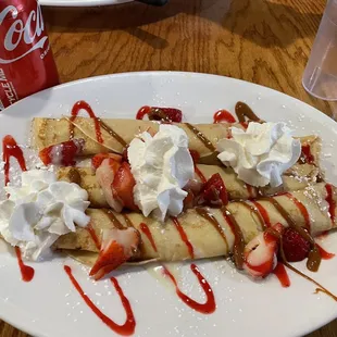 Arroz con leche crepes