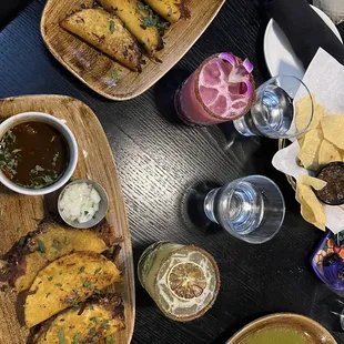 plates of mexican food