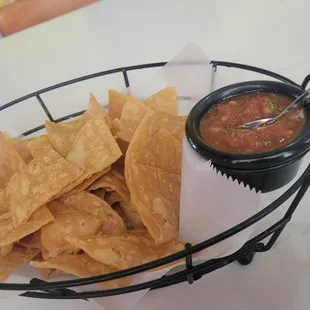 Complimentary chips &amp; salsa