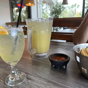 Pitcher of house margaritas