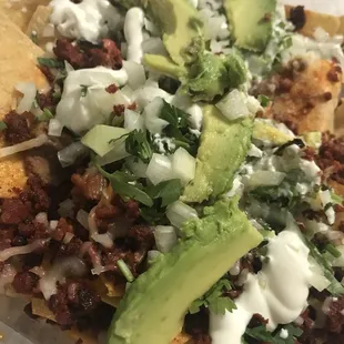 Chorizo nachos
