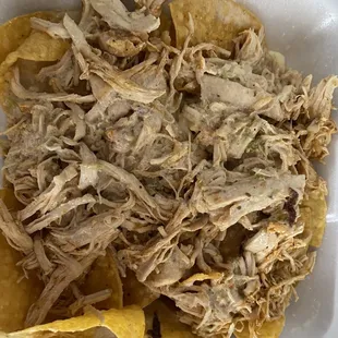 Chicken nachos , I reordered and got the la cantrina nachos and that's with all the fixings