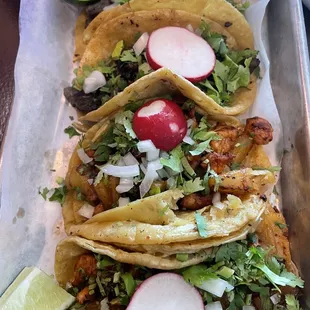These tacos were delicious! Ask for the verde and hot sauce