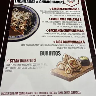 Temporary menu