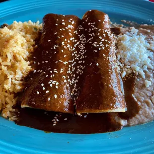 Chicken Mole Enchiladas