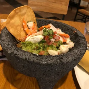 Seafood guacamole!