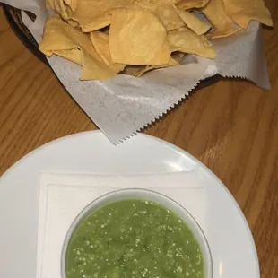 Chips and Salsa Verde