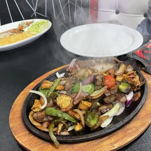 Chicken &amp; Steak fajitas