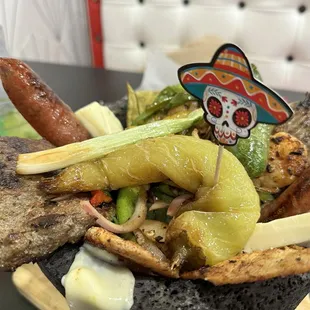 Molcajete!!! Surprised to find this in our hometown. It was well worth it!!!