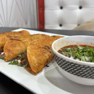 Birria quesadilla. Very good.