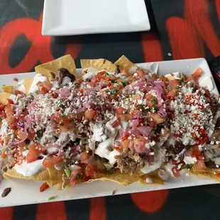 nachos appetizer - amazing! we couldn't come close to finishing