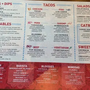 Brunch Menu (side 2)