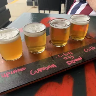 beer flight - he let the waitress pick options