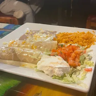 3 enchiladas!
