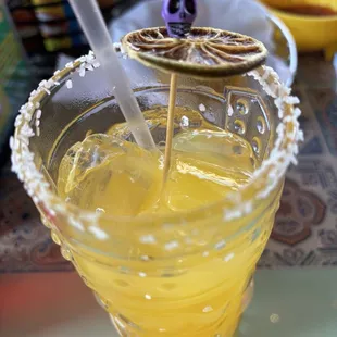 Look how cute this mango marg is!!! It was delicious