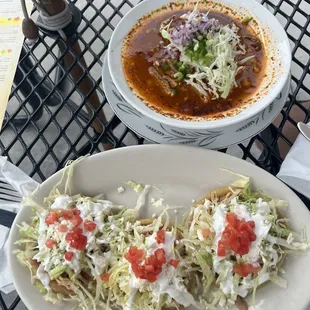 Sopes and pozoles.