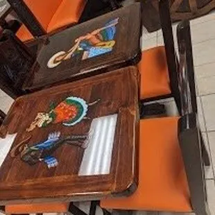 Nice hand made tables it seems