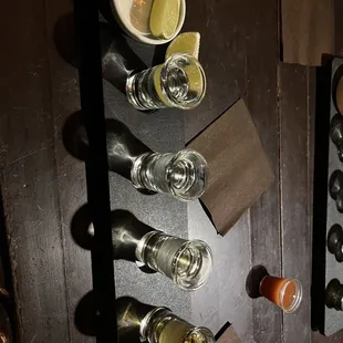 Cava tequila flight