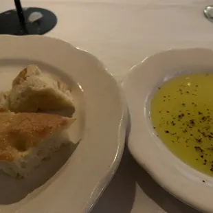 Focaccia and dipping oil - forgot to take a picture until there were only 2 left ;)