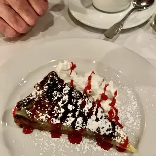 Blueberry pie (or tart) -- a bit too sweet for my taste