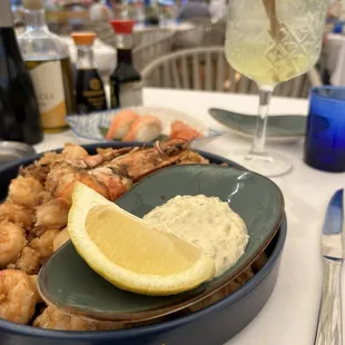 Frito Misto with a Lemoncello Spritz