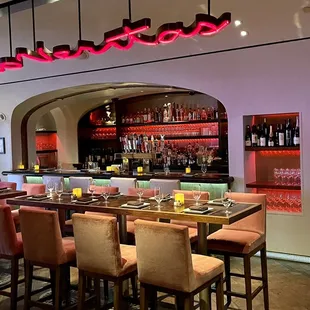 Cool large table in bar area