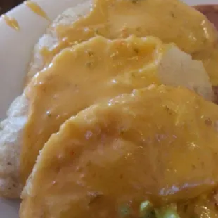 Homemade quesadillas with beef inside