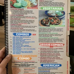 Combos, veggie combo is, American dishes, authentic cuisine, Favorites