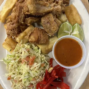 Yuca con Chicharron (sooooo amazing)