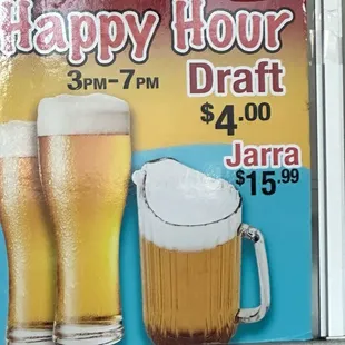 Happy hour daily!