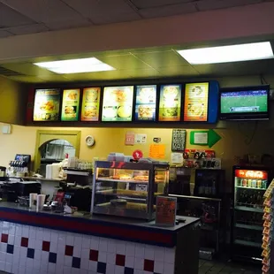 the interior of the restaurant