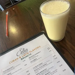 batido de mango