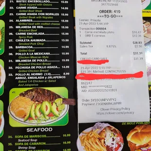 the cashier put in the wrong order