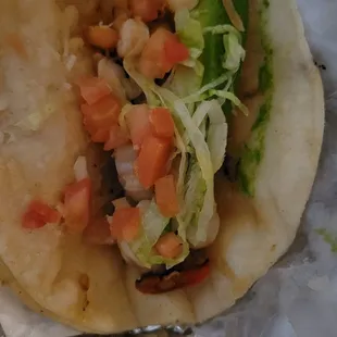 &quot;Shrimp&quot; taco Think of it as Where&apos;s Waldo. Where&apos;s the shrimp?