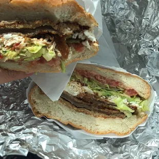 Milanesa de beef cemita.