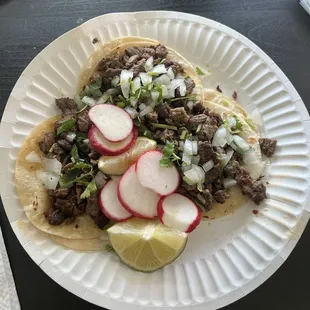 Carne asada tacos