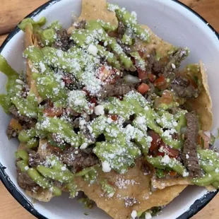 Carne asada nachos