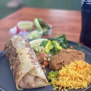 Burrito plate.