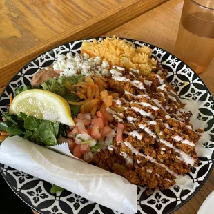 Chorizo con papas plate