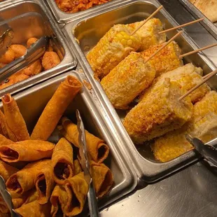 a variety of food items