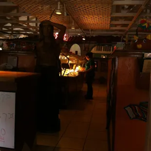 a man standing at the counter