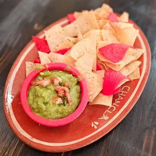 Guacamole and chips