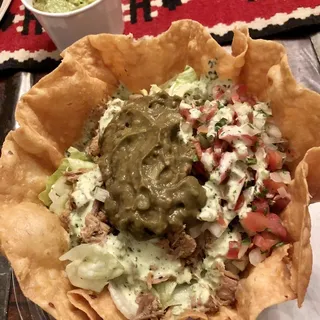 Tostada Bowl Chile Verde