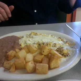 Chorizo and egg Breakfast Plate