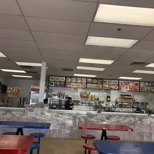 the interior of a restaurant